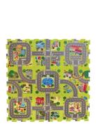 Play Floor With Roads And City Made In Eva Foam, 9 Foam Tiles Baby & M...
