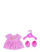 Baby Born Nalleklänning Toys Dolls & Accessories Doll Clothes Pink BAB...