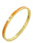 Faye Enamel Bracelet Green/Gold Accessories Jewellery Bracelets Bangle...