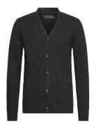 Otto Knit Cardigan Tops Knitwear Cardigans Black Clean Cut Copenhagen