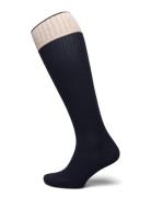 Sara Knee Socks Lingerie Socks Knee High Socks Navy Mp Denmark