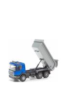 Avfallsbil 3-Axlad Blå 1:25 Toys Toy Cars & Vehicles Toy Vehicles Cons...
