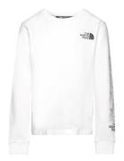 B New L/S Graphic Tee Sport T-shirts Long-sleeved T-Skjorte White The ...