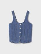 Nlfskatizza Dnm Strap Vest Tops Vests Blue LMTD