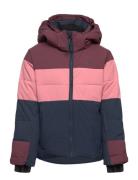 Valloire Jkt Jr Sport Snow-ski Clothing Snow-ski Jacket Pink Five Seas...