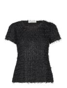 242 04 Emile Top Designers Blouses Short-sleeved Black Ida Sjöstedt