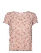 242 Emile Top Designers Blouses Short-sleeved Pink Ida Sjöstedt