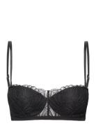 Lightly Lined Bandeau Lingerie Bras & Tops Balc Tte Bras Black Calvin ...