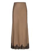 Berriesbbjoanel Skirt Skirts Maxi Skirts Brown Bruuns Bazaar