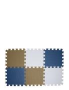 Play Floor Made In Eva With Neutral Decor Colors, 6 Foam Tiles Baby & ...