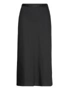 Recycled Cdc Bias Cut Midi Skirt Skirts Knee-length & Midi Skirts Blac...