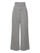 Folded Waist Tailoring Trousers Designers Trousers Wide Leg Grey Les C...