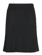 Cable-Knit A-Line Skirt Skirts Knee-length & Midi Skirts Black Polo Ra...