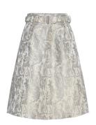 Jacquard Skirt Skirts Knee-length & Midi Skirts Silver Coster Copenhag...