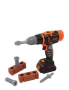 Smoby Black+Decker Mechanical Drill And Accessories Toys Role Play Toy...
