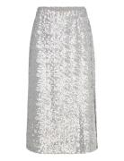 Straight Midi Skirt, 2260 Sequins Skirts Knee-length & Midi Skirts Sil...