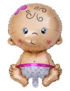 Foil Balloon Sitting Baby Pink Home Kids Decor Party Supplies Multi/pa...