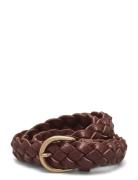 Victor Braided Belt Accessories Belts Braided Belt Brown Les Deux