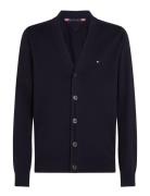 Essential Cotton Cardigan Tops Knitwear Cardigans Navy Tommy Hilfiger