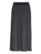 Pleated Lurex Knit Skirt Skirts Knee-length & Midi Skirts Black Karl L...