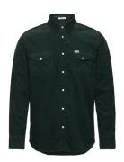 Western Shirt Tops Shirts Denim Shirts Green Wrangler