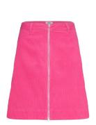 Mini Cord Riva Skirt Skirts Short Skirts Pink Mads Nørgaard