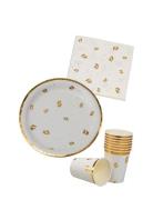 Baby Gold Party Pack Home Kids Decor Party Supplies White Joker