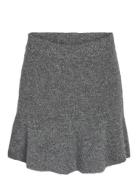 Nmnola Knit Hw Skirt Fwd Skirts Short Skirts Grey NOISY MAY