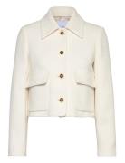 Tweed Jacket With Buttons Blazers Cropped Blazers Cream Mango