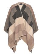 Palma Recycled Wool Blend Poncho Tops Knitwear Ponchos Beige Lexington...