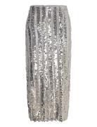 Vmefa Hw 7/8 Skirt Jrs Skirts Knee-length & Midi Skirts Silver Vero Mo...