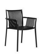 Maja - Garden Chair, Polypropylene, Stackable, Black Home Furniture Ch...