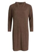 Long Sleeve Dress, Doriga Knælang Kjole Brown Ivo Nikkolo