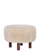 Bina - Pouf Home Furniture Chairs & Stools Stools & Benches Cream Hous...