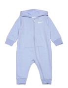 Nike Baby Essentials Hooded Coverall Langærmet Body Blue Nike