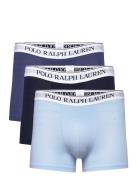 Classic Stretch-Cotton Trunk 3-Pack Boxershorts Blue Polo Ralph Lauren...