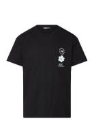 G Flower Graphic Relaxed S/S Tee Sport T-Kortærmet Skjorte Black The N...