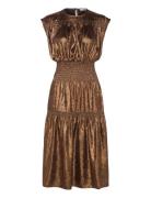 Slelvie Layna Dress Knælang Kjole Brown Soaked In Luxury