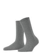 Cosy Wool Boot Sock Warm Lingerie Socks Regular Socks Grey Falke Women