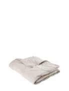 Plaid Cotton W/Linentassels Home Textiles Bedtextiles Bedspread Grey C...