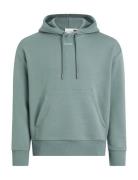 Nano Logo Hoodie Tops Sweatshirts & Hoodies Hoodies Blue Calvin Klein