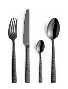 Felicity Cutlery Set 24-Pcs Home Tableware Cutlery Cutlery Set Black A...