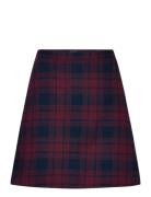 Tjw Check Mini Skirt Skirts Short Skirts Navy Tommy Jeans