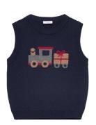 Hcperry - Vest Tops Vests Navy Hust & Claire