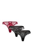 3/Pack String G-streng Undertøj Black Hunkemöller