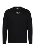 Halo Graphic L/S T-Shirt 01 Tops T-Langærmet Skjorte Black HALO