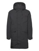 Trent Jkt M Parka Jakke Black Five Seasons