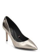 Party Pointed Metallic Pump Shoes Heels Pumps Classic Gold Tommy Hilfi...