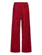 Trousers Jersey Plisse Bottoms Trousers Red Lindex