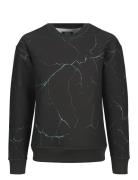 Jjkey Sporty Loose Aop Sweat Crew Ln Jnr Tops Sweatshirts & Hoodies Sw...